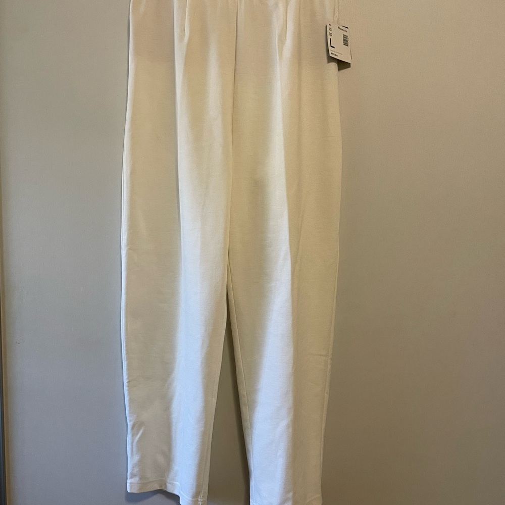 Womens ivory knit pants
